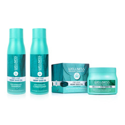 WELLNESS PREMIUM PRODUCTS zestaw głęboko nawilżający (szampon 500ml, odżywka 500ml, maska 500ml + 4 ampułki GRATIS)