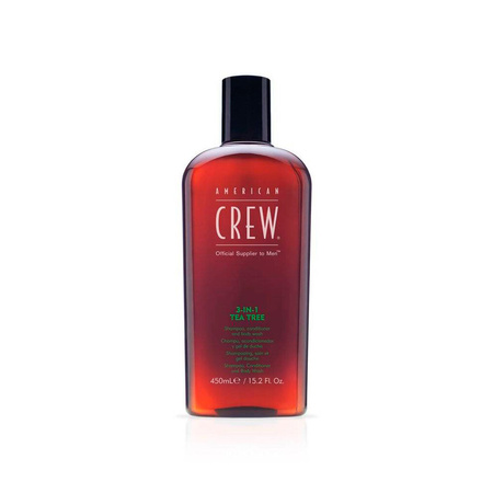 AMERICAN CREW 3-in-1 Tea Tree szampon 3w1 450ml